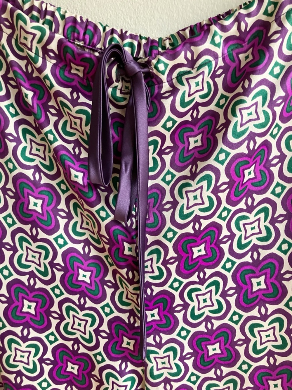 Natori Mayon Pajama Pants Size XL Purple Medallion Women's Sleepwear Loungewear - Picture 7 of 9